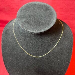 Vintage 18” 10K Yellow Gold Necklace Chain